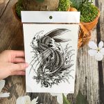 Hình xăm dán cá chép HB-172