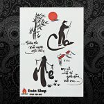 Hình xăm dán cha mẹ 06