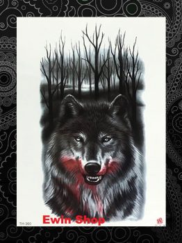 Hình xăm kín lưng sói: Một hình xăm kín lưng với chú sói hoang dã trong hình tượng rất mạnh mẽ và cá tính. Chỗ này vẫn là bí mật, nhưng hãy xem và cảm nhận sức mạnh từ bức tranh nghệ thuật này.