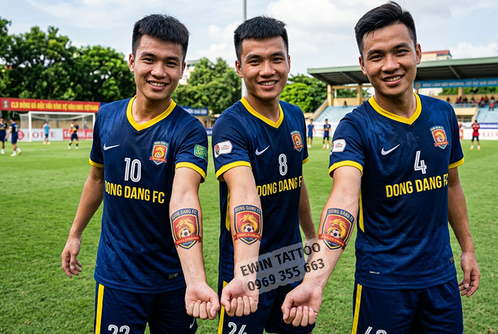 IN HÌNH XĂM DÁN LOGO ĐỘI BÓNG THEO YÊU CẦU