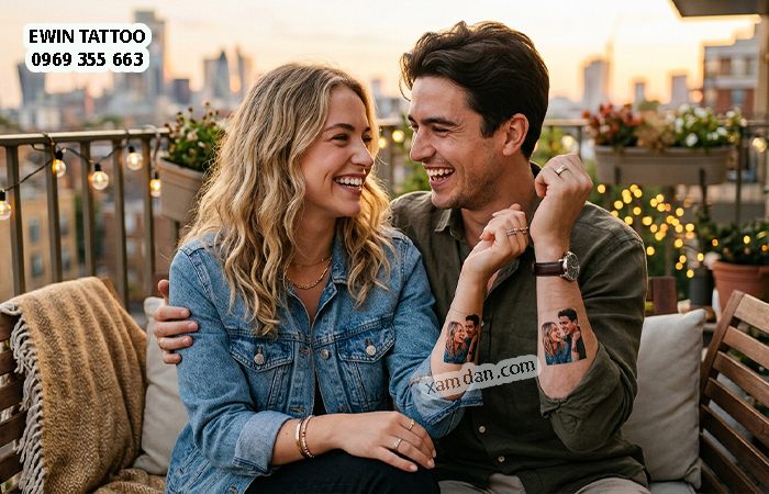 In Hình Xăm Dán Ảnh Người Yêu Theo Yêu Cầu – Món Quà Độc Đáo Dành Cho Các Cặp Đôi