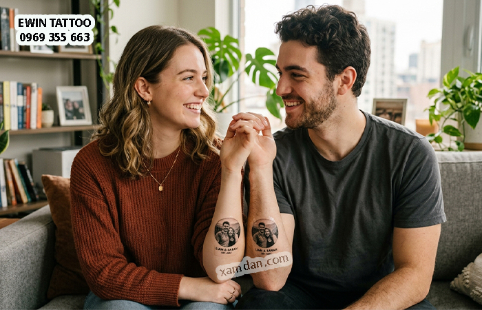 In Hình Xăm Dán Ảnh Người Yêu Theo Yêu Cầu – Món Quà Độc Đáo Dành Cho Các Cặp Đôi
