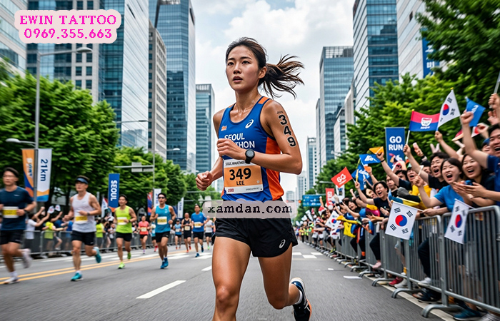 Hình xăm dán chạy bộ có số báo danh – Giải pháp hiện đại dành cho runner và ban tổ chức sự kiện