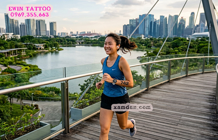 Hình xăm dán chạy bộ có số báo danh – Giải pháp hiện đại dành cho runner và ban tổ chức sự kiện