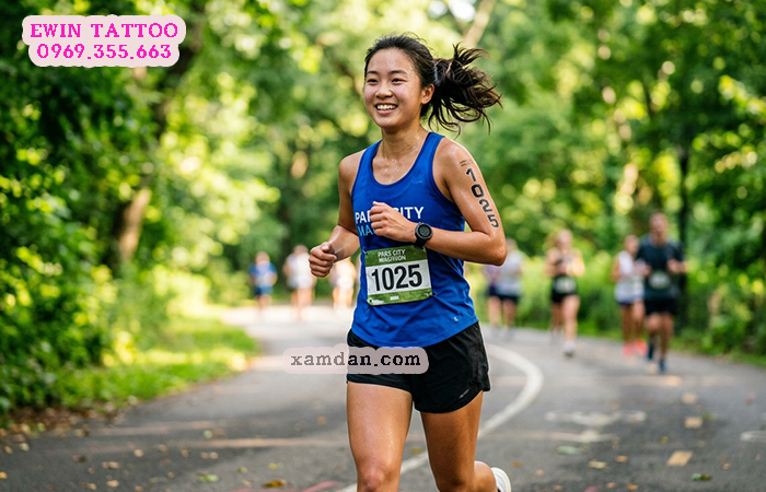 Hình xăm dán chạy bộ có số báo danh – Giải pháp hiện đại dành cho runner và ban tổ chức sự kiện