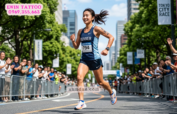 Hình xăm dán chạy bộ có số báo danh – Giải pháp hiện đại dành cho runner và ban tổ chức sự kiện