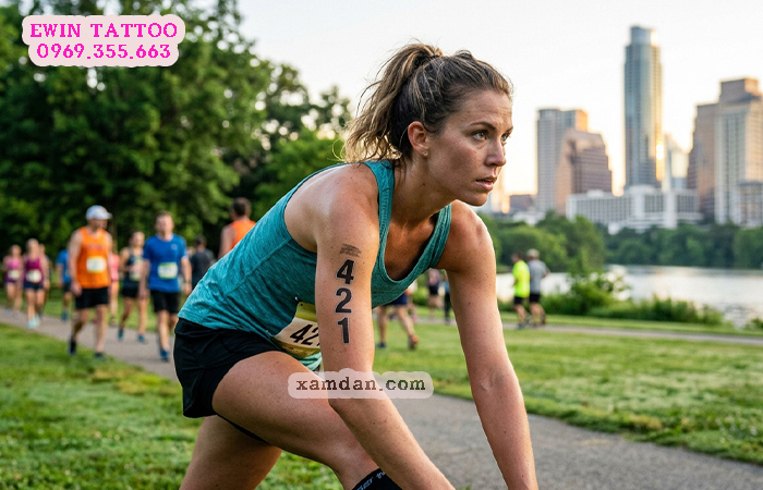 Hình xăm dán chạy bộ có số báo danh – Giải pháp hiện đại dành cho runner và ban tổ chức sự kiện