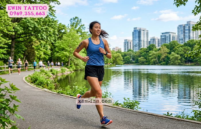 Hình xăm dán chạy bộ có số báo danh – Giải pháp hiện đại dành cho runner và ban tổ chức sự kiện