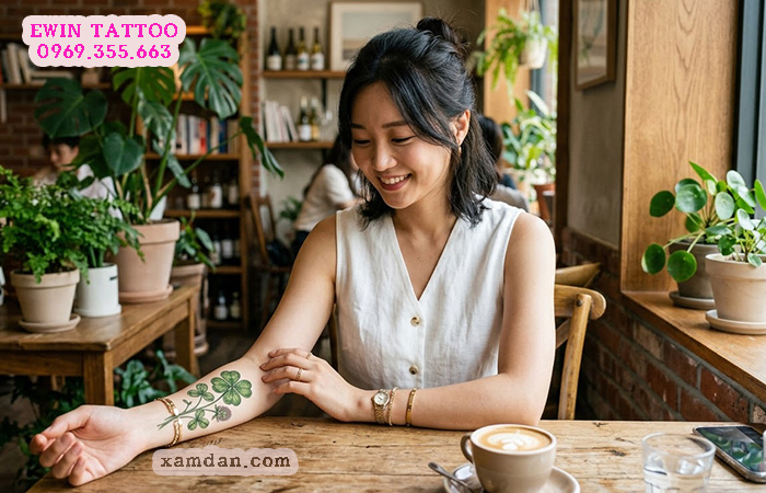 Ý nghĩa hình xăm cỏ bốn lá – Biểu tượng của may mắn, hy vọng và hạnh phúc