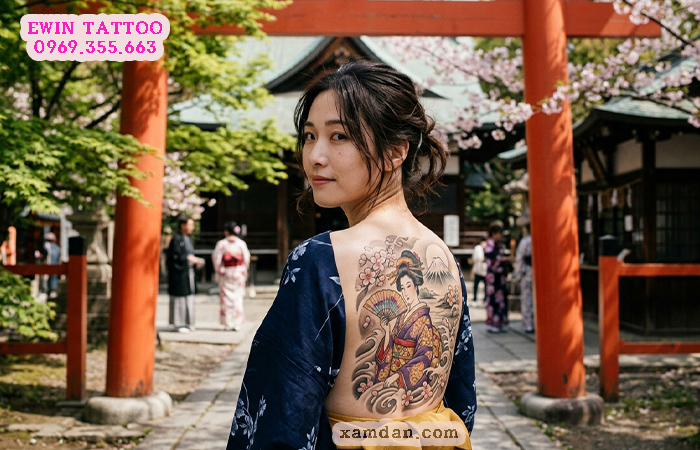 Ý nghĩa hình xăm Geisha – Biểu tượng của vẻ đẹp, nghệ thuật và sức mạnh nội tâm