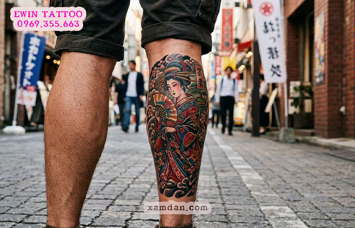 Ý nghĩa hình xăm Geisha – Biểu tượng của vẻ đẹp, nghệ thuật và sức mạnh nội tâm