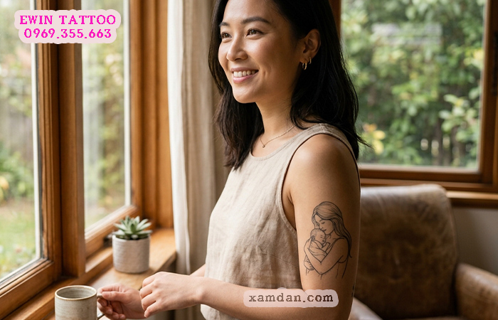 Hình Xăm Dán Mẹ Con – Lưu Giữ Tình Mẫu Tử Thiêng Liêng Bằng Những Thiết Kế Đầy Ý Nghĩa