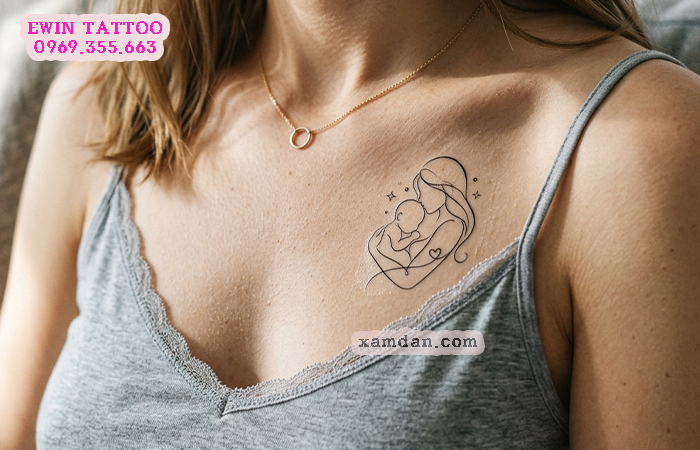 Hình Xăm Dán Mẹ Con – Lưu Giữ Tình Mẫu Tử Thiêng Liêng Bằng Những Thiết Kế Đầy Ý Nghĩa