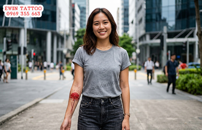 Ý Nghĩa Hình Xăm Hoa Bỉ Ngạn – Biểu Tượng Của Luân Hồi, Tình Yêu Dang Dở Và Sự Tái Sinh