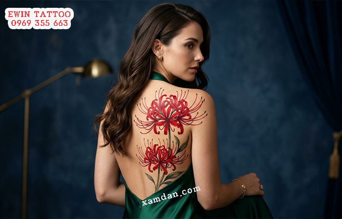 Ý Nghĩa Hình Xăm Hoa Bỉ Ngạn – Biểu Tượng Của Luân Hồi, Tình Yêu Dang Dở Và Sự Tái Sinh