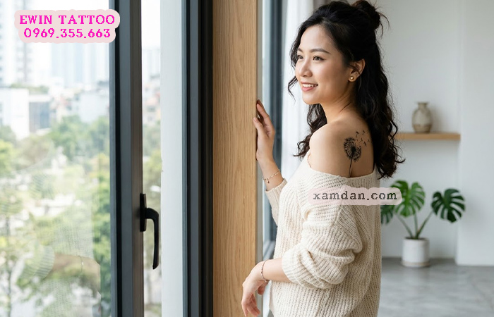 Ý nghĩa hình xăm hoa bồ công anh – Biểu tượng của tự do, hy vọng và những ước mơ