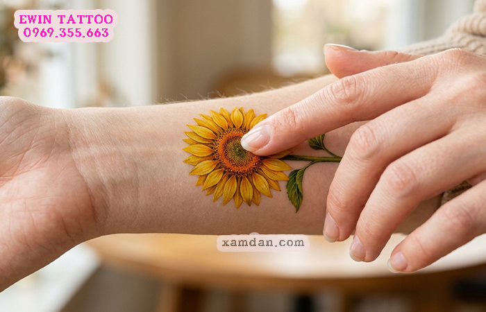 Ý Nghĩa Hình Xăm Hoa Hướng Dương – Biểu Tượng Của Hy Vọng, Niềm Tin Và Năng Lượng Tích Cực