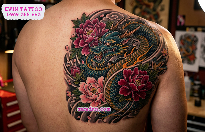 Ý Nghĩa Hình Xăm Hoa Mẫu Đơn – Biểu Tượng Của Sự Phú Quý, Sắc Đẹp Và Hạnh Phúc Viên Mãn