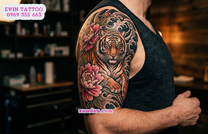Ý Nghĩa Hình Xăm Hoa Mẫu Đơn – Biểu Tượng Của Sự Phú Quý, Sắc Đẹp Và Hạnh Phúc Viên Mãn