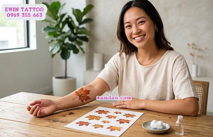 Ý nghĩa hình xăm lá phong – Biểu tượng của sự trưởng thành, thay đổi và vẻ đẹp của cuộc sống