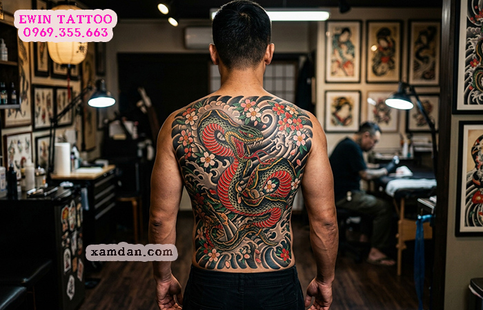 Ý nghĩa hình xăm rắn – Biểu tượng của sức mạnh, tái sinh và trí tuệ
