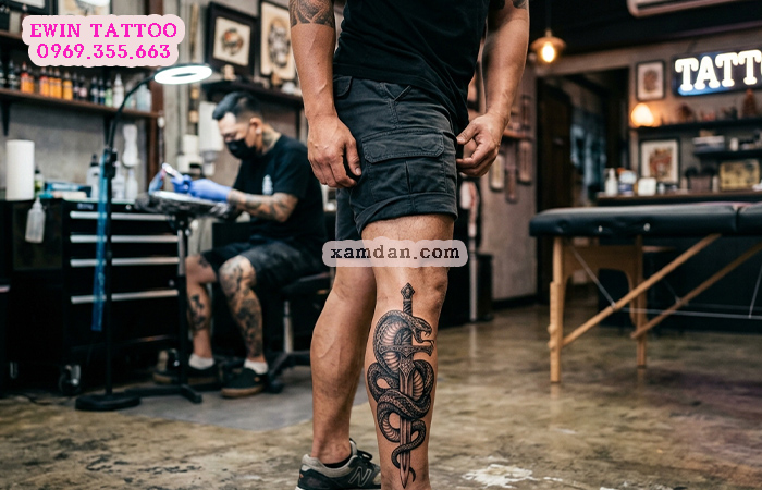 Ý nghĩa hình xăm rắn – Biểu tượng của sức mạnh, tái sinh và trí tuệ