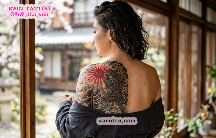 Ý nghĩa hình xăm Samurai – Biểu tượng của lòng trung thành, danh dự và tinh thần bất khuất