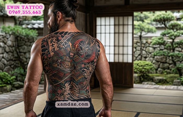 Ý nghĩa hình xăm Samurai – Biểu tượng của lòng trung thành, danh dự và tinh thần bất khuất