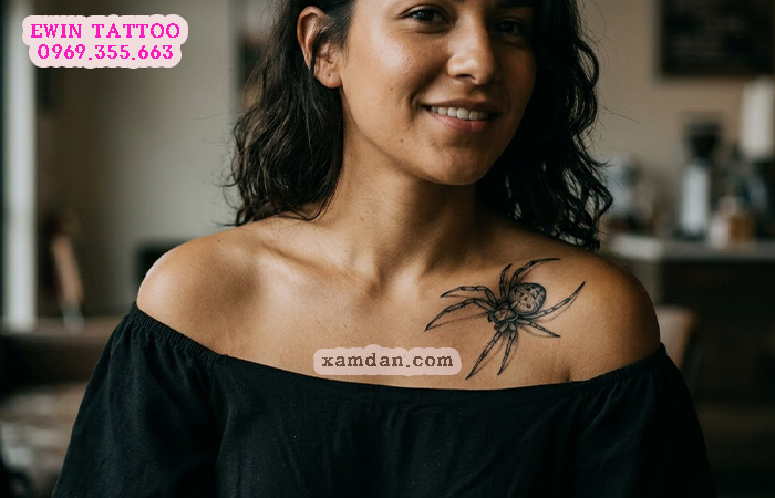 Ý nghĩa hình xăm nhện – Biểu tượng của sự kiên trì, sáng tạo và sức mạnh nội tâm