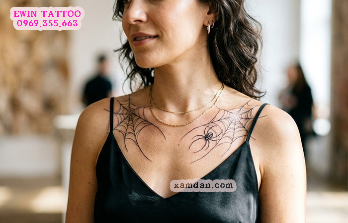 Ý nghĩa hình xăm nhện – Biểu tượng của sự kiên trì, sáng tạo và sức mạnh nội tâm