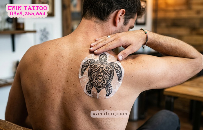 Ý nghĩa hình xăm rùa – Biểu tượng của sự trường thọ, bình an và bền vững