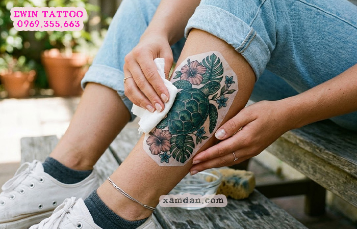 Ý nghĩa hình xăm rùa – Biểu tượng của sự trường thọ, bình an và bền vững