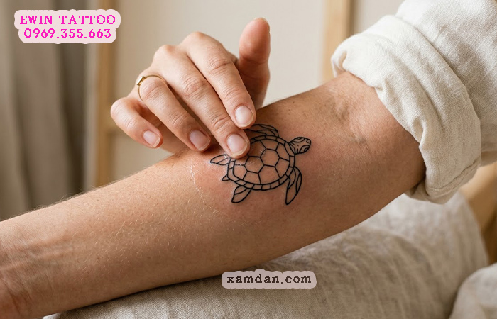 Ý nghĩa hình xăm rùa – Biểu tượng của sự trường thọ, bình an và bền vững