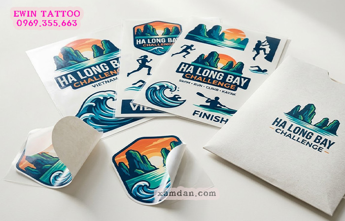 Xamdan.com sản xuất hình xăm dán cho sự kiện thể thao Ha Long Bay Challenge