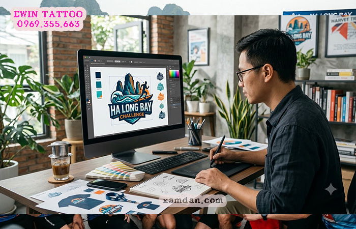 Xamdan.com sản xuất hình xăm dán cho sự kiện thể thao Ha Long Bay Challenge
