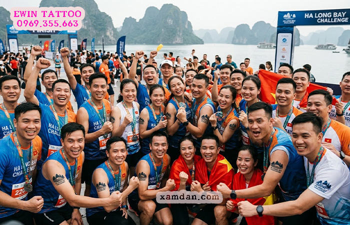 Xamdan.com sản xuất hình xăm dán cho sự kiện thể thao Ha Long Bay Challenge